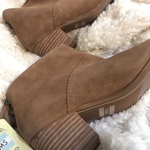 Toms Shoes - TOMS toffee Suede booties Toms Shoes - TOMS toffee Suede booties